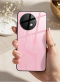 Linear Blush Glass Back Cover For One Plus 13, 12, 11, 10 The Case & Co India