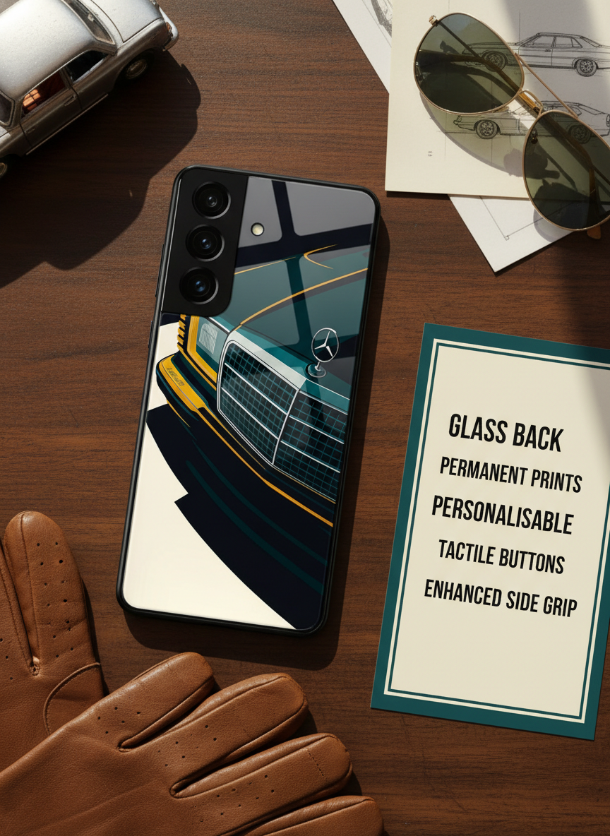 Minimal Car Sketch Premium Glass Back Cover For Galaxy S Series The Case & Co India