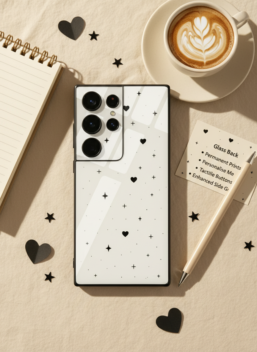 Minimal Love Premium Glass Back Cover For Galaxy S Series The Case & Co India