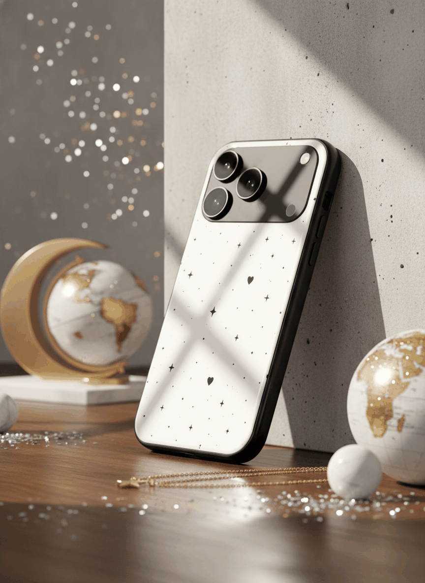 Minimal LOVE Premium Glass Back Cover For iPhone 14-17 Models The Case & Co India