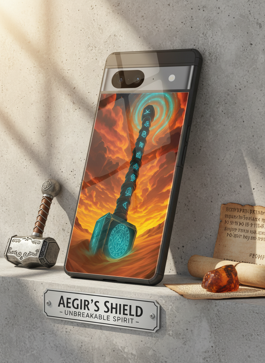 Mjolnir is it You ? Premium Glass Back Cover For Google Pixel 7,8,9,10 Series The Case & Co India