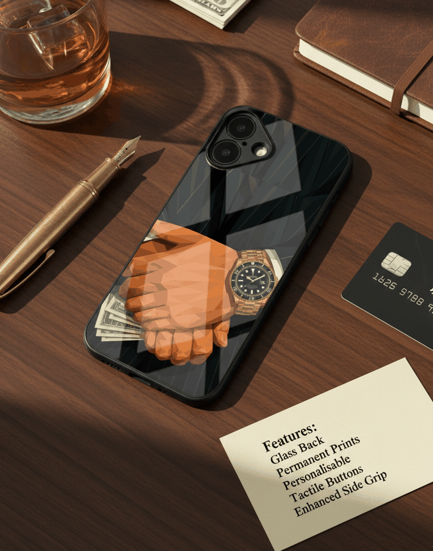 Money Matters Glass Back Cover For iPhone 11-17 The Case & Co