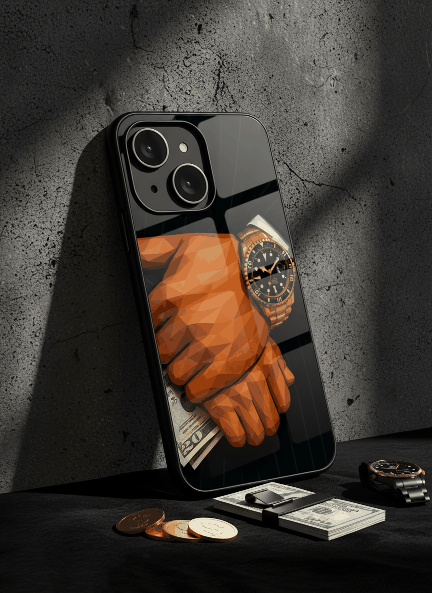 Money Matters Glass Back Cover For iPhone 11-17 The Case & Co