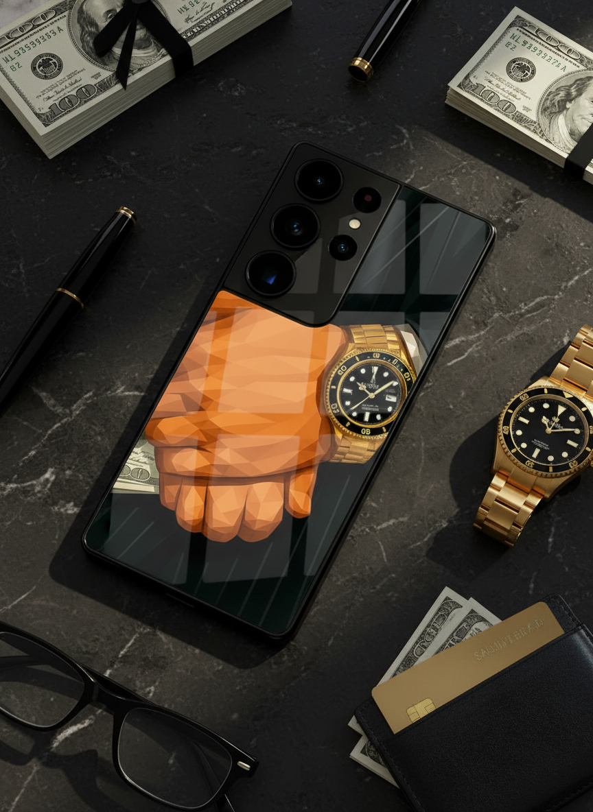 Money Matters Premium Glass Back Cover For Galaxy S Series The Case & Co India