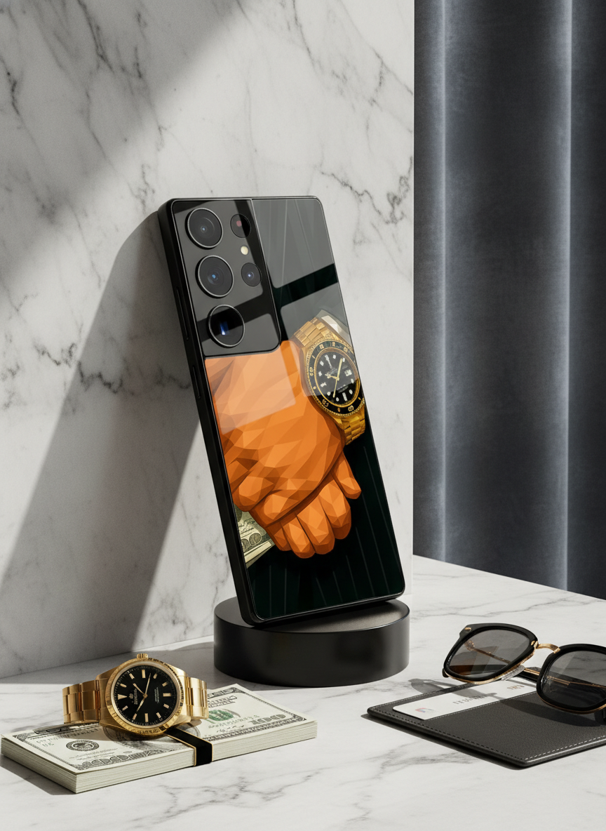 Money Matters Premium Glass Back Cover For Galaxy S Series The Case & Co India