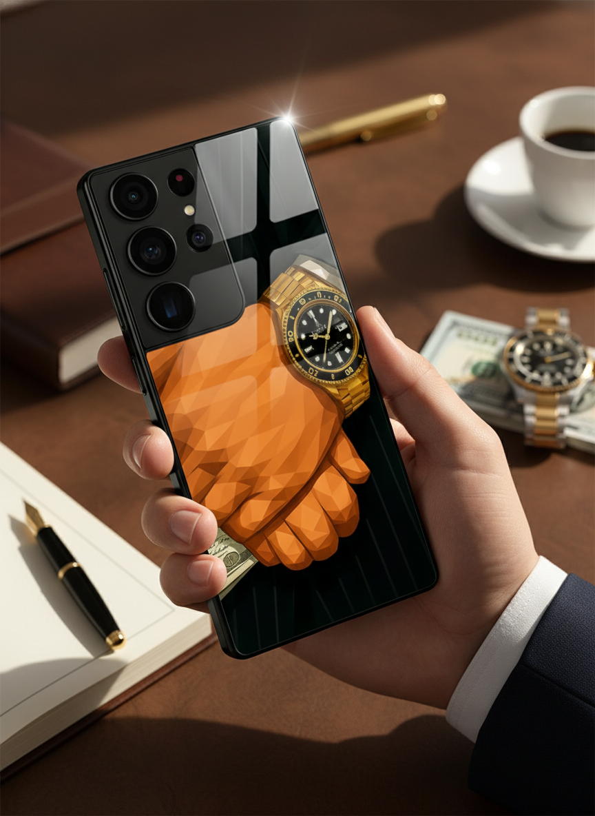 Money Matters Premium Glass Back Cover For Galaxy S Series The Case & Co India
