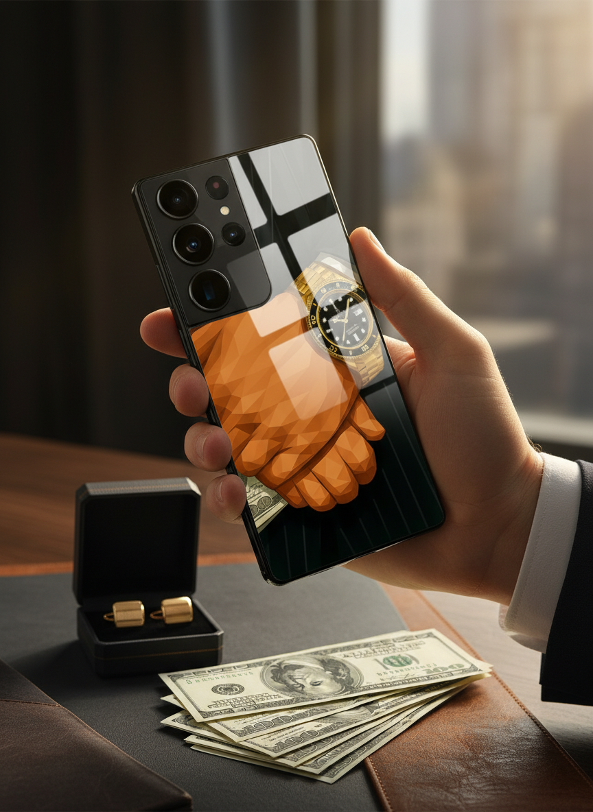 Money Matters Premium Glass Back Cover For Galaxy S Series The Case & Co India
