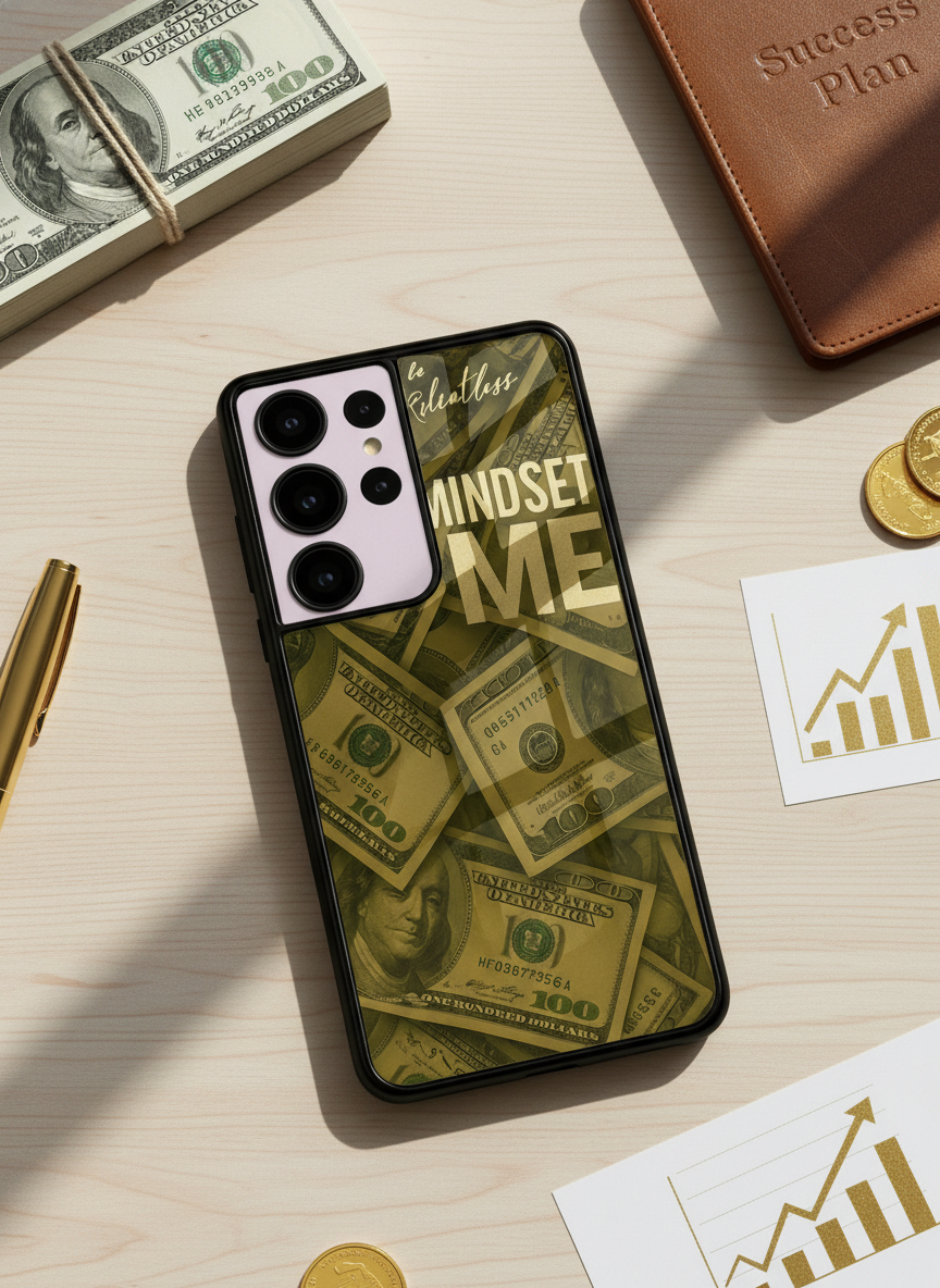 Money Mindset Premium Glass Back Cover For Galaxy S Series The Case & Co India