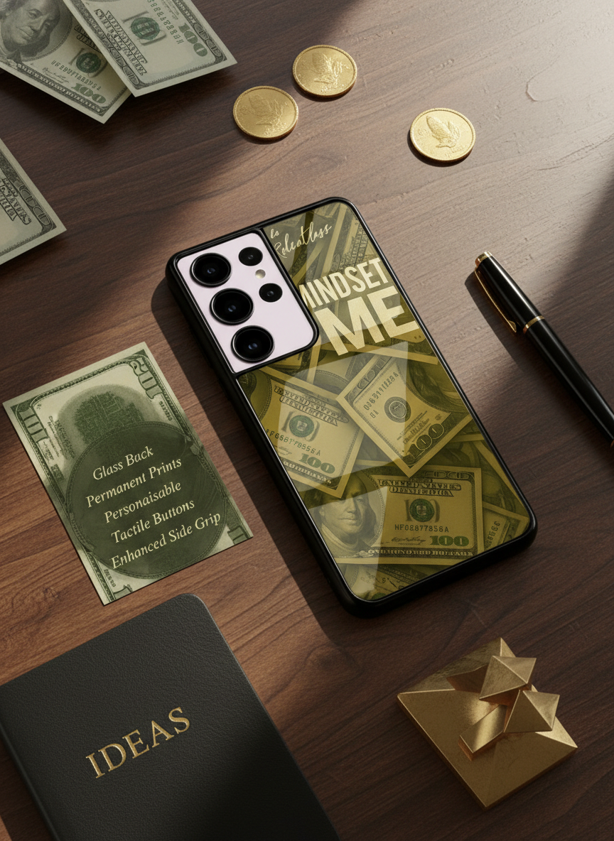 Money Mindset Premium Glass Back Cover For Galaxy S Series The Case & Co India