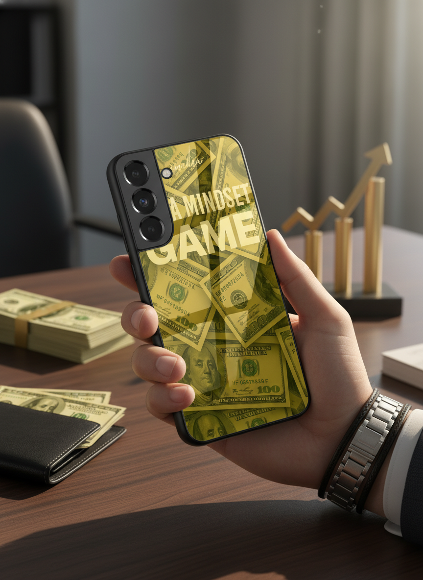 Money Mindset Premium Glass Back Cover For Galaxy S Series The Case & Co India
