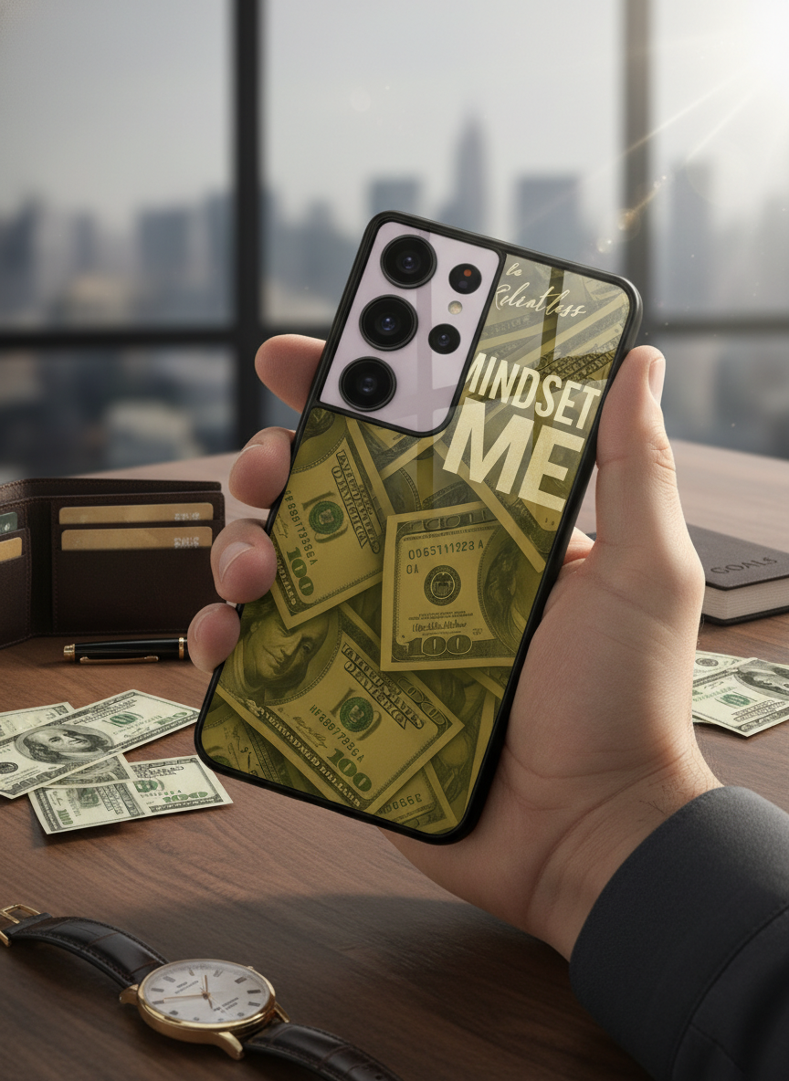 Money Mindset Premium Glass Back Cover For Galaxy S Series The Case & Co India