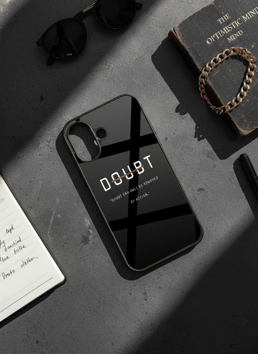 No Doubt Premium Glass Back Cover For iPhone 14-17 Models The Case & Co India