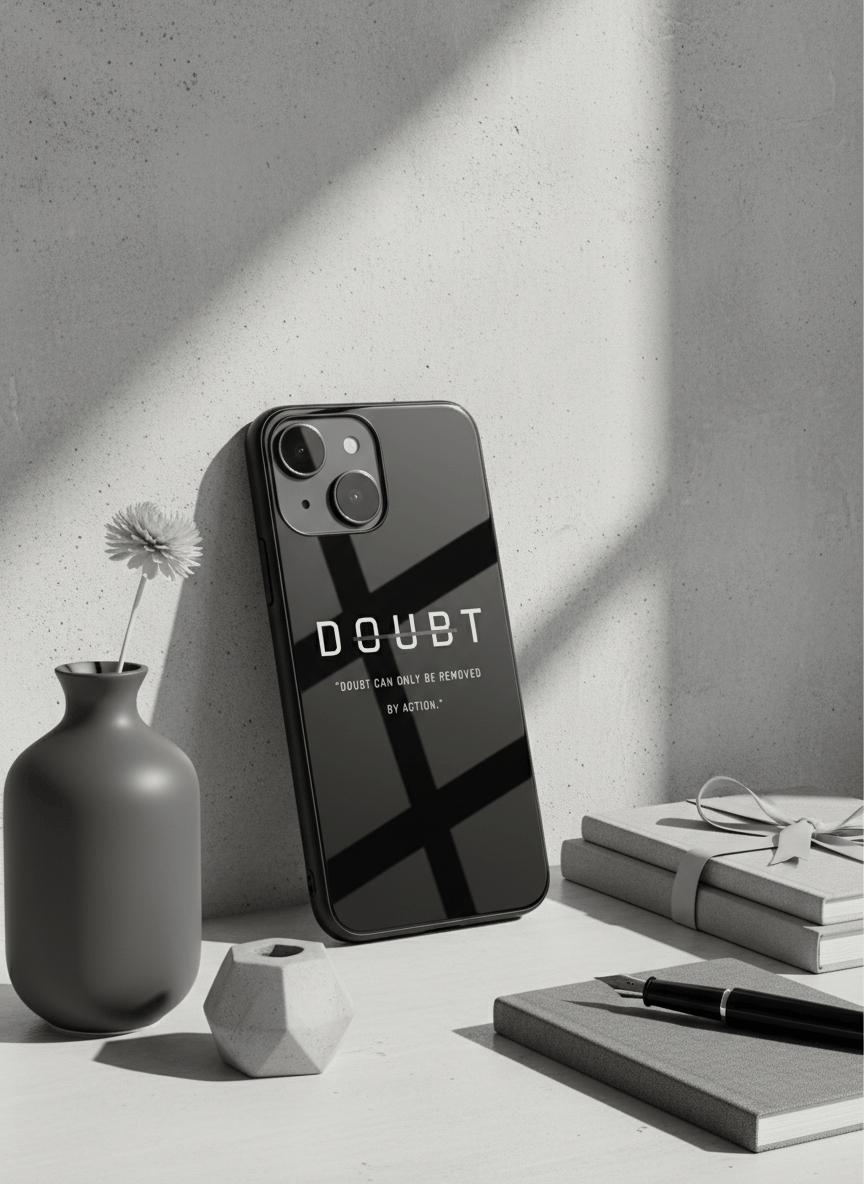 No Doubt Premium Glass Back Cover For iPhone 14-17 Models The Case & Co India