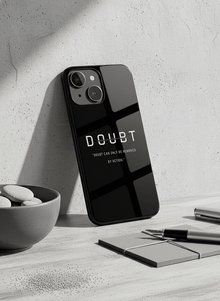 No Doubt Mono Frame Glass Back Cover For iPhone 14-17 Models