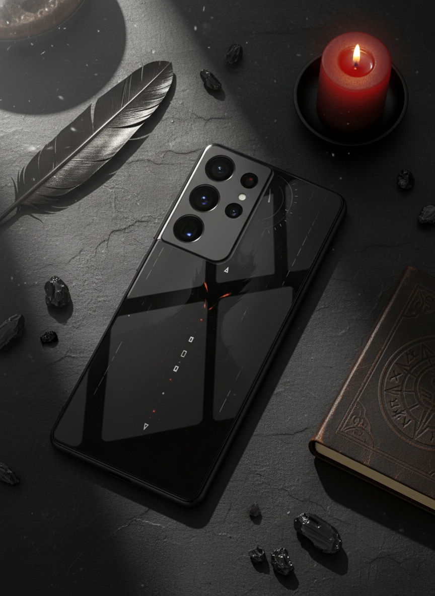 Oblivion Eyes Premium Glass Back Cover For Galaxy S Series The Case & Co India