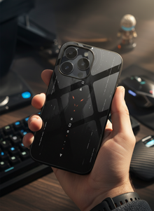Oblivion Eyes Mono Frame Glass Back Cover For iPhone 14-17 Models