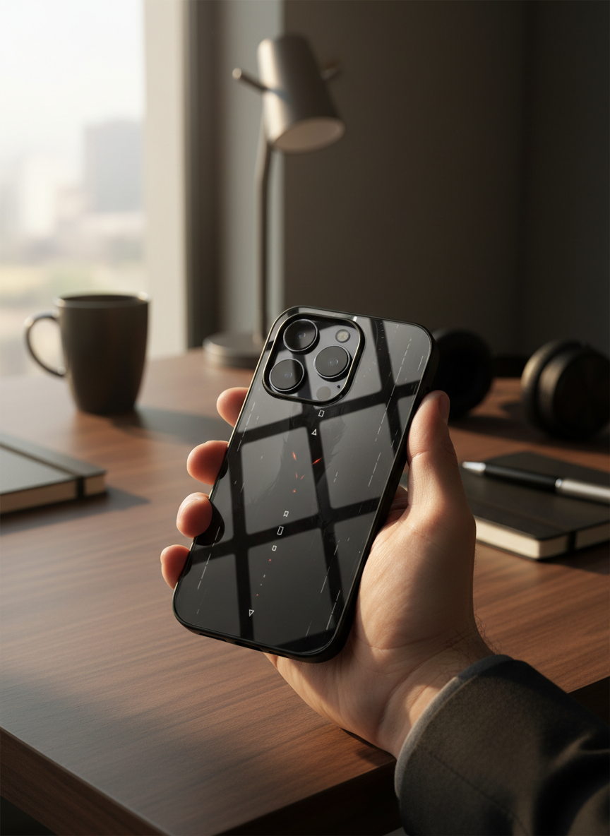 Oblivion Eyes Premium Glass Back Cover For iPhone 14-17 Models The Case & Co India