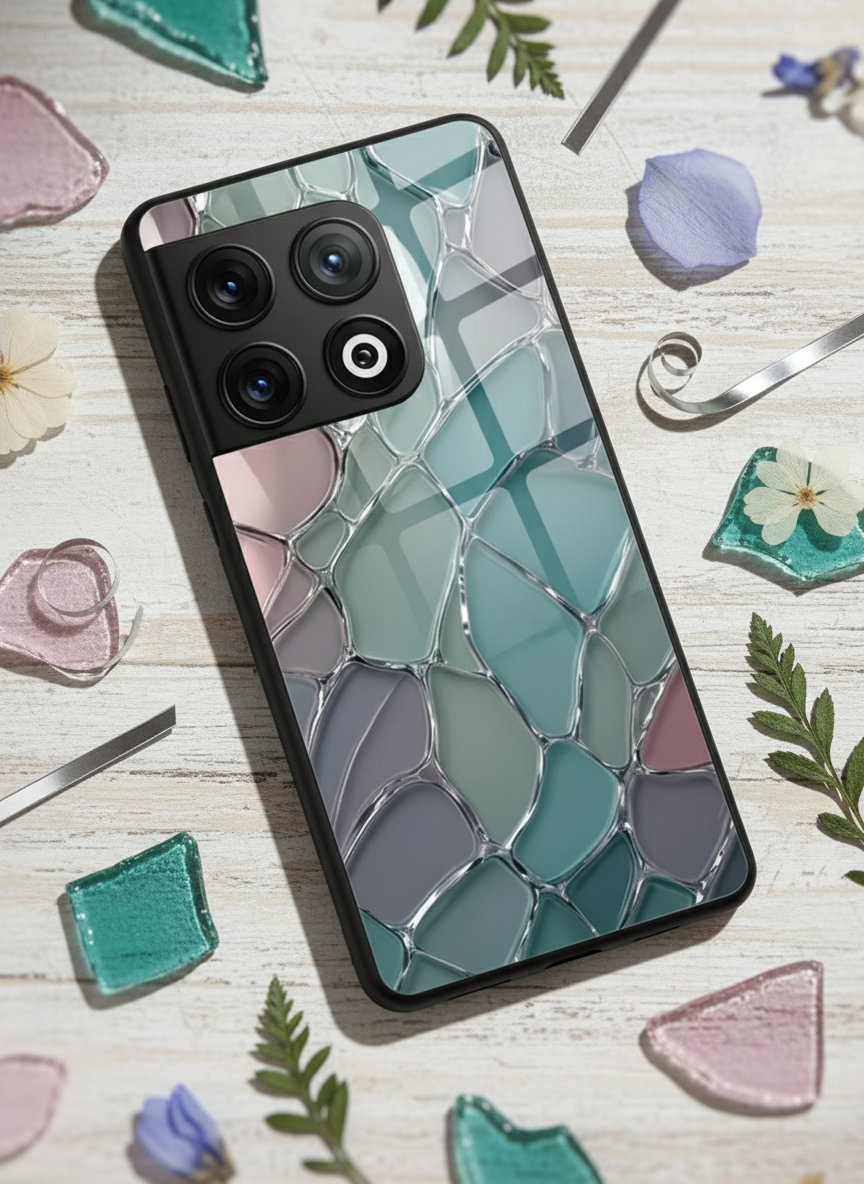 Ocean Glaze Glass Back Cover For One Plus 13, 12, 11, 10 The Case & Co India