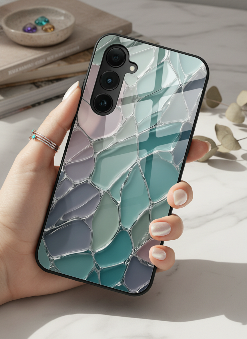 Ocean Glaze Premium Glass Back Cover For Galaxy S Series The Case & Co India