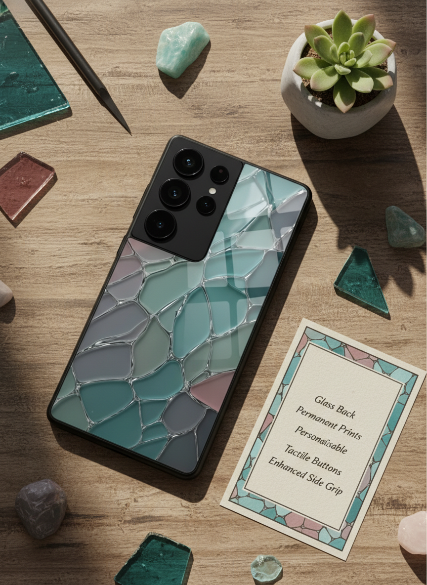 Ocean Glaze Premium Glass Back Cover For Galaxy S Series The Case & Co India
