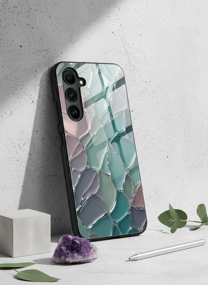Ocean Glaze Premium Glass Back Cover For Galaxy S Series The Case & Co India