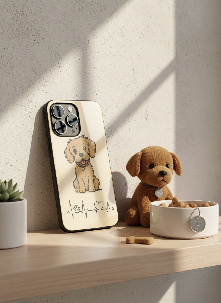 Pawfect Love Premium Glass Back Cover For iPhone 14-17 Models The Case & Co India