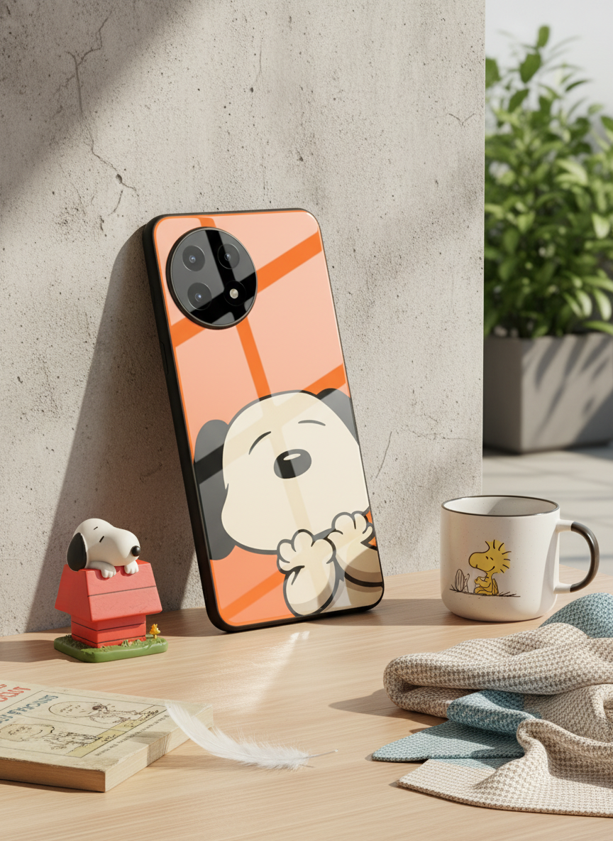 Puppy Love Glass Back Cover For One Plus 13, 12, 11, 10 The Case & Co India