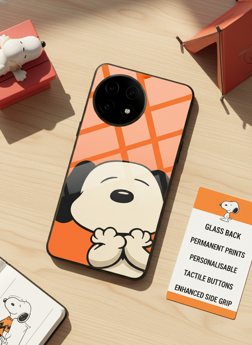 Puppy Love Glass Back Cover For One Plus 13, 12, 11, 10 The Case & Co India