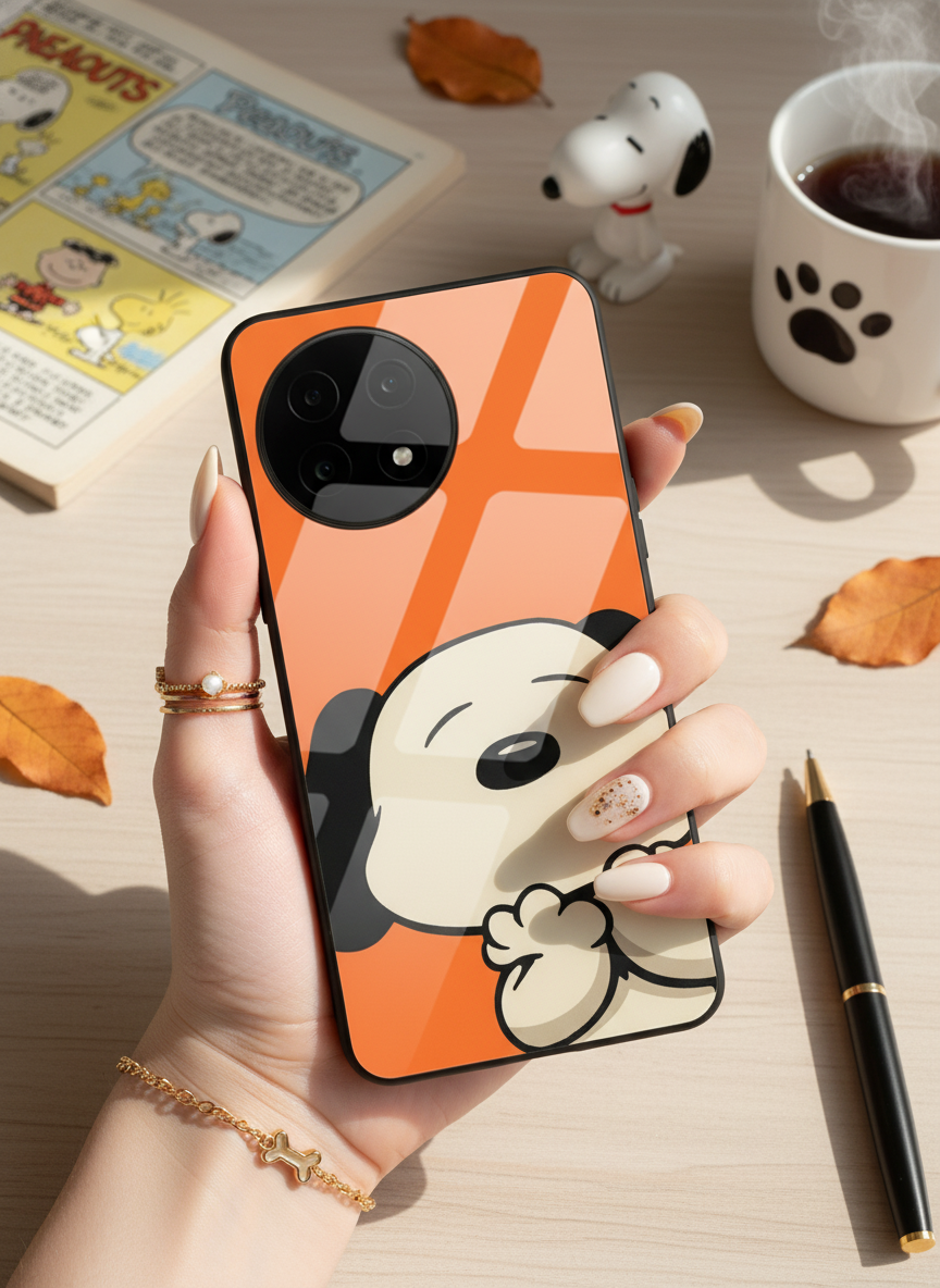 Puppy Love Glass Back Cover For One Plus 13, 12, 11, 10 The Case & Co India