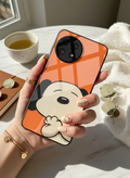 Puppy Love Glass Back Cover For One Plus 13, 12, 11, 10 The Case & Co India