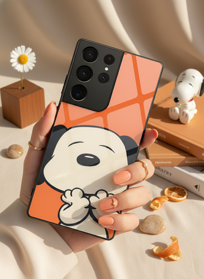Puppy Love Premium Glass Back Cover For Galaxy S Series The Case & Co India