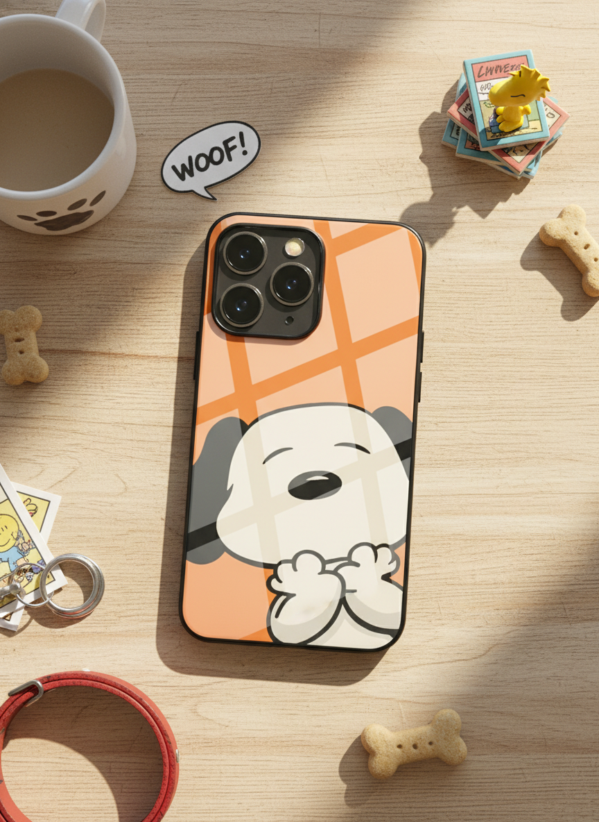 Puppy Love Premium Glass Back Cover For iPhone 14-17 Models The Case & Co India
