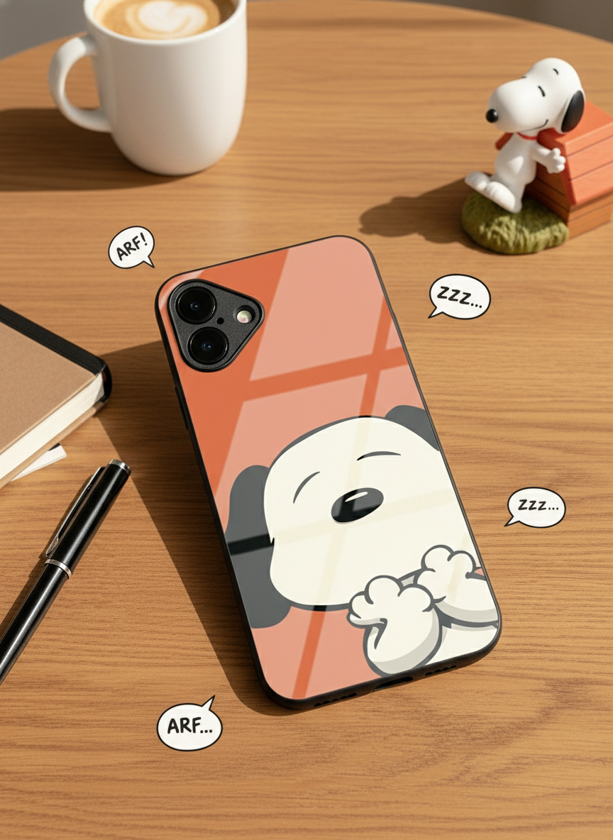 Puppy Love Premium Glass Back Cover For iPhone 14-17 Models The Case & Co India