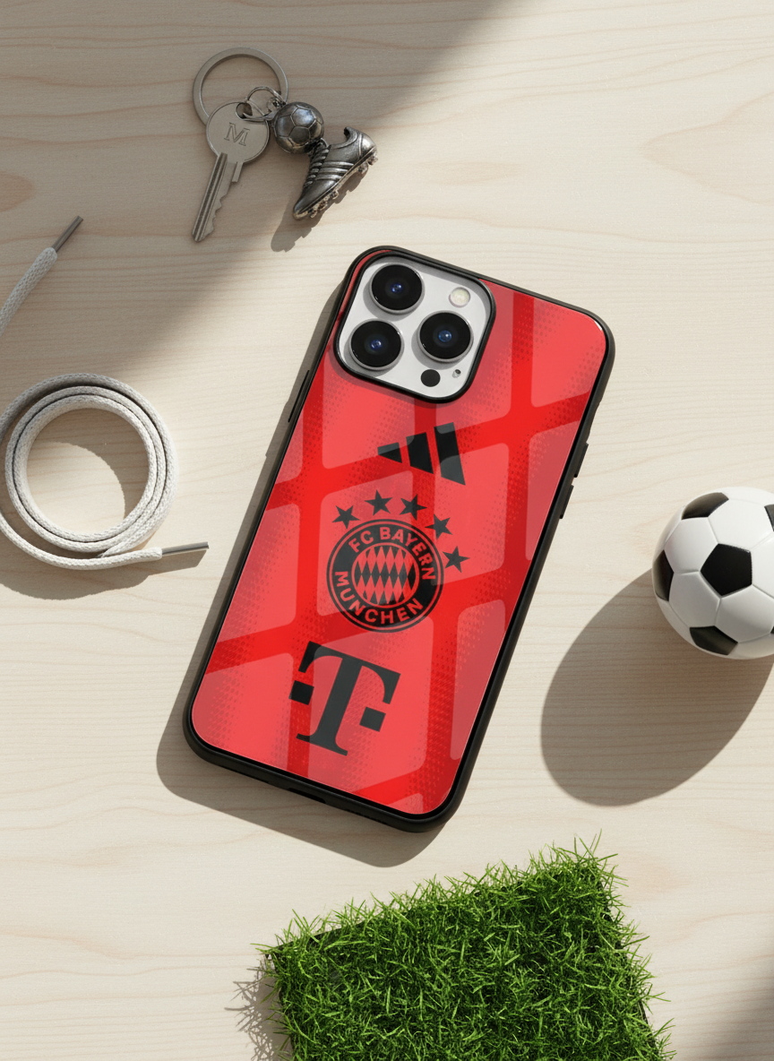 Red Armor Premium Glass Back Cover For iPhone 14-17 Models The Case & Co India