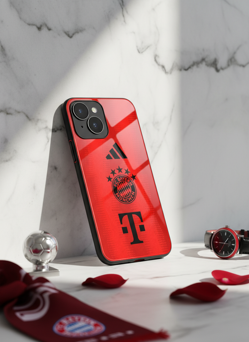 Red Armor Premium Glass Back Cover For iPhone 14-17 Models The Case & Co India