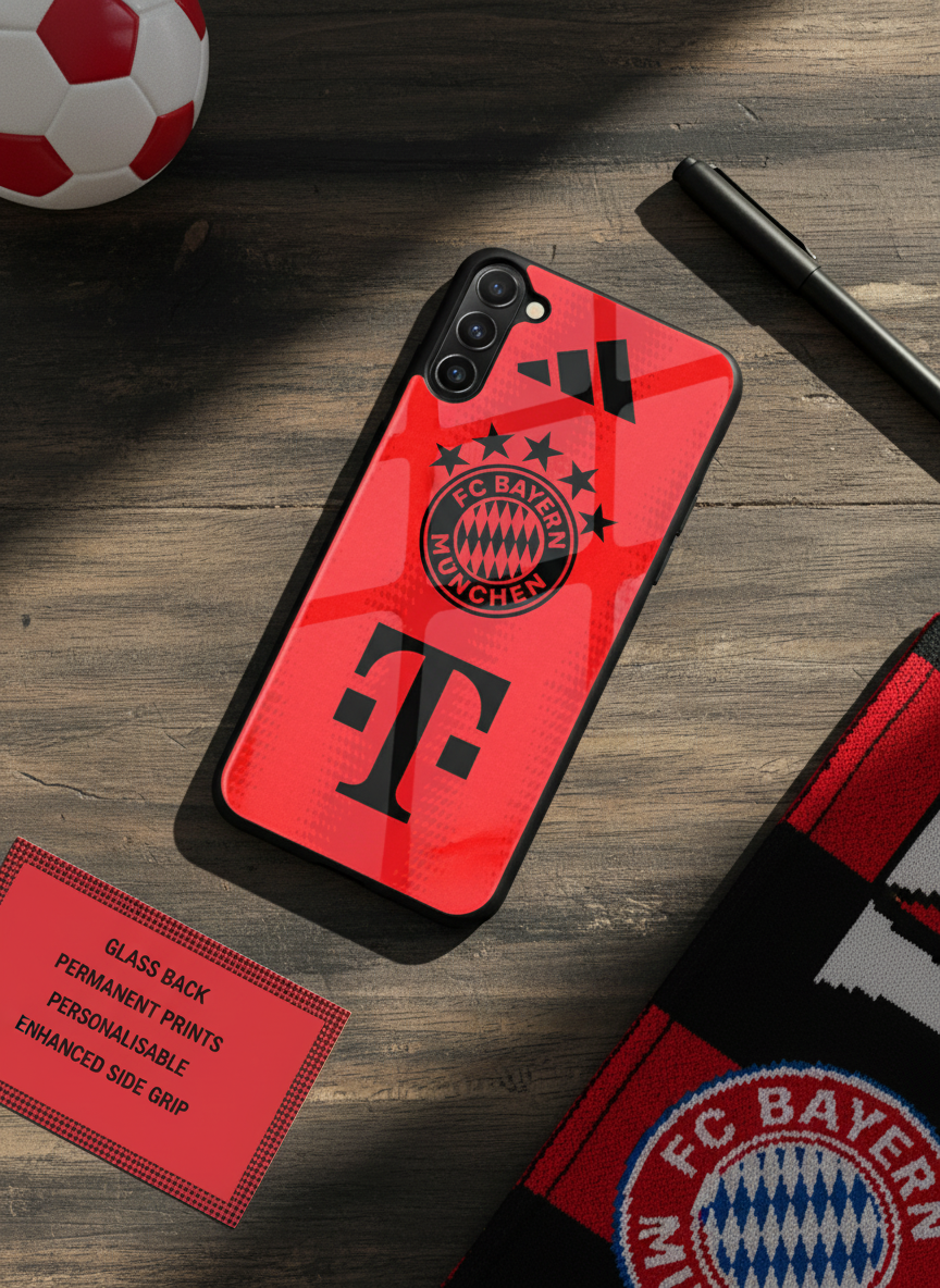 red armour Premium Glass Back Cover For Galaxy S Series The Case & Co India