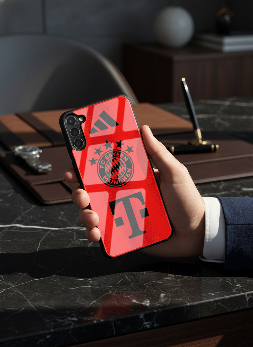 red armour Premium Glass Back Cover For Galaxy S Series The Case & Co India