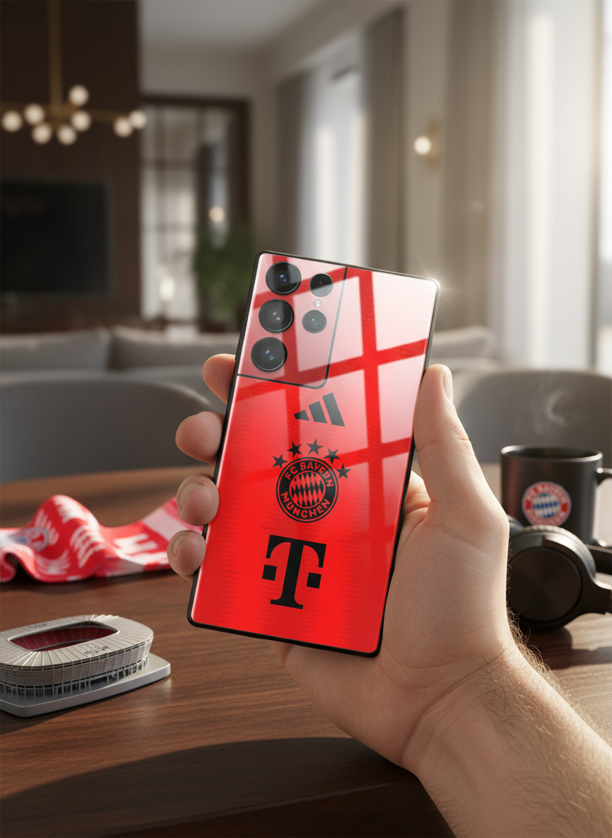 red armour Premium Glass Back Cover For Galaxy S Series The Case & Co India