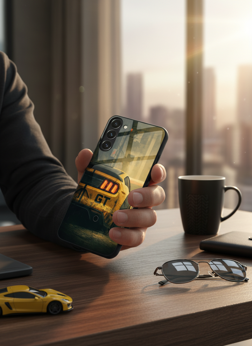 Road Kings Premium Glass Back Cover For Galaxy S Series The Case & Co India