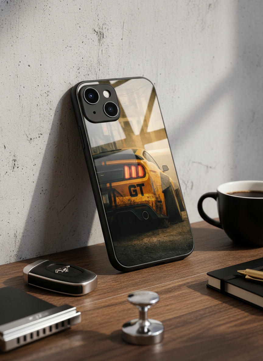 Road Kings Premium Glass Back Cover For iPhone 14-17 Models The Case & Co India