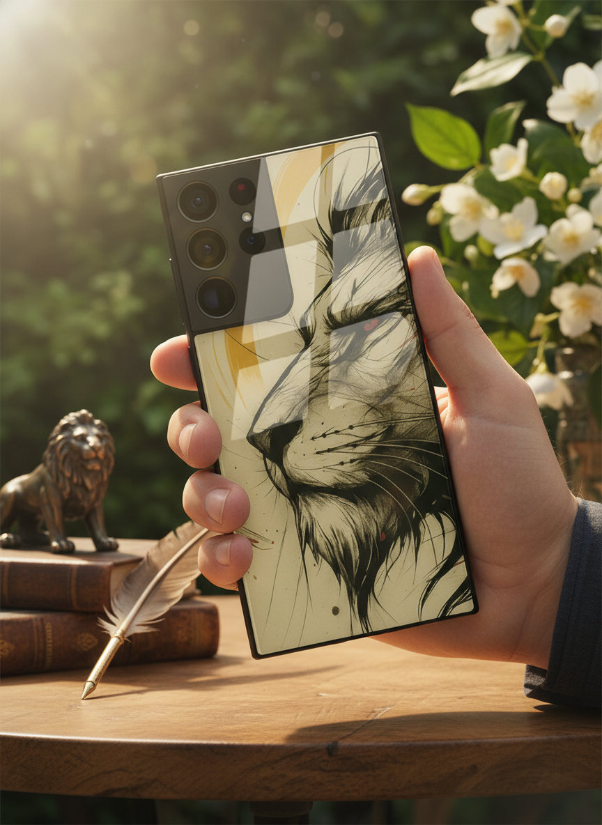 Roar Within Premium Glass Back Cover For Galaxy S Series The Case & Co India
