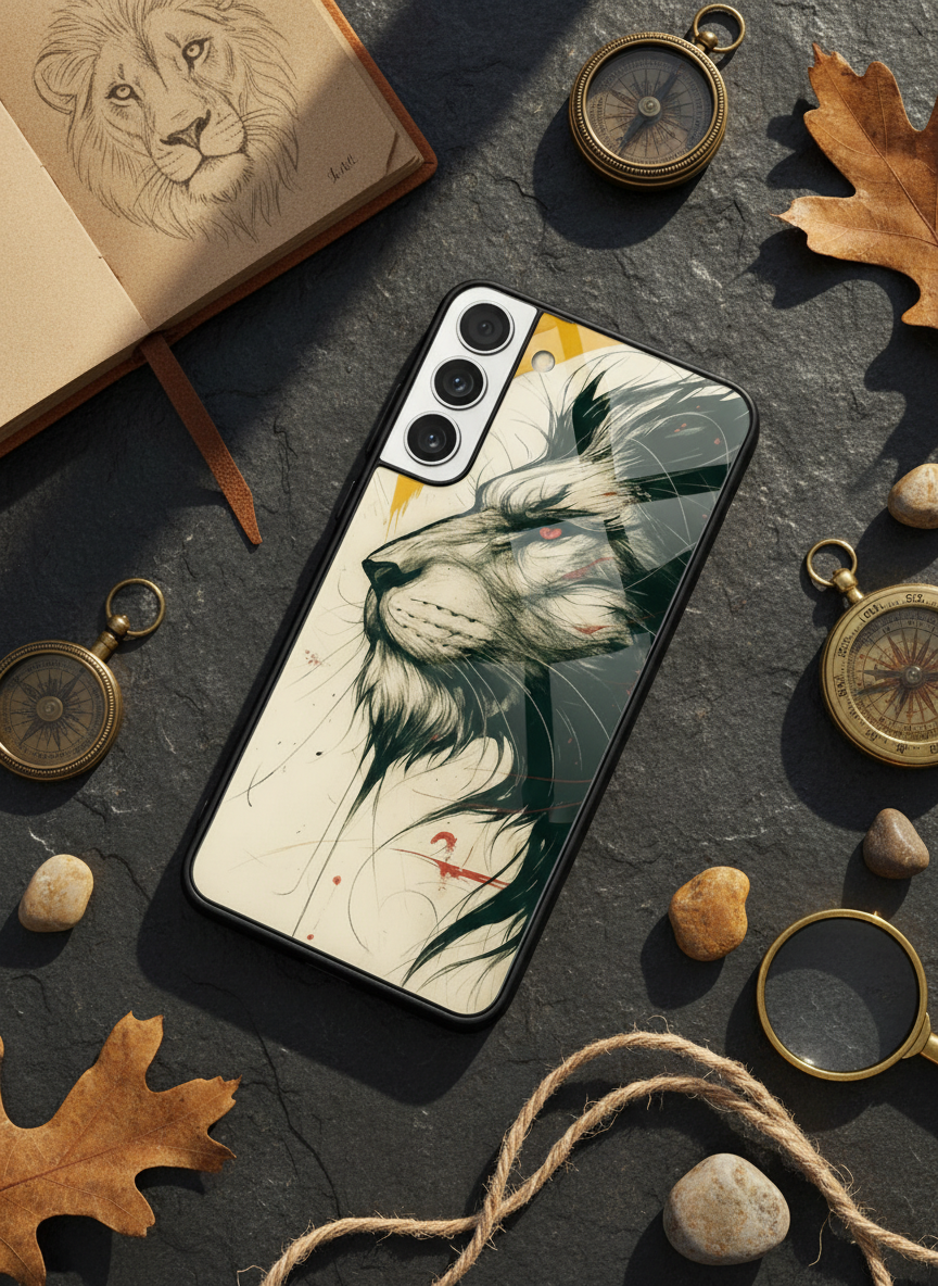 Roar Within Premium Glass Back Cover For Galaxy S Series The Case & Co India