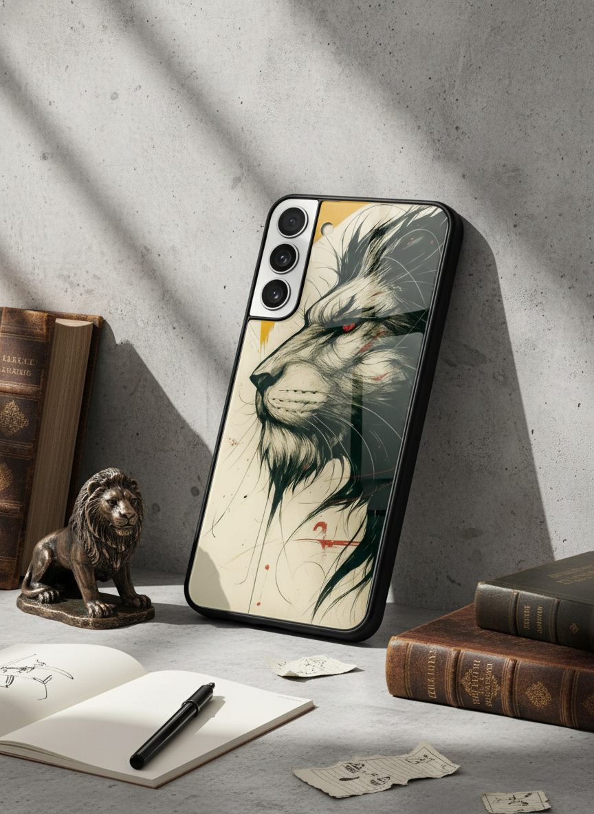 Roar Within Premium Glass Back Cover For Galaxy S Series The Case & Co India
