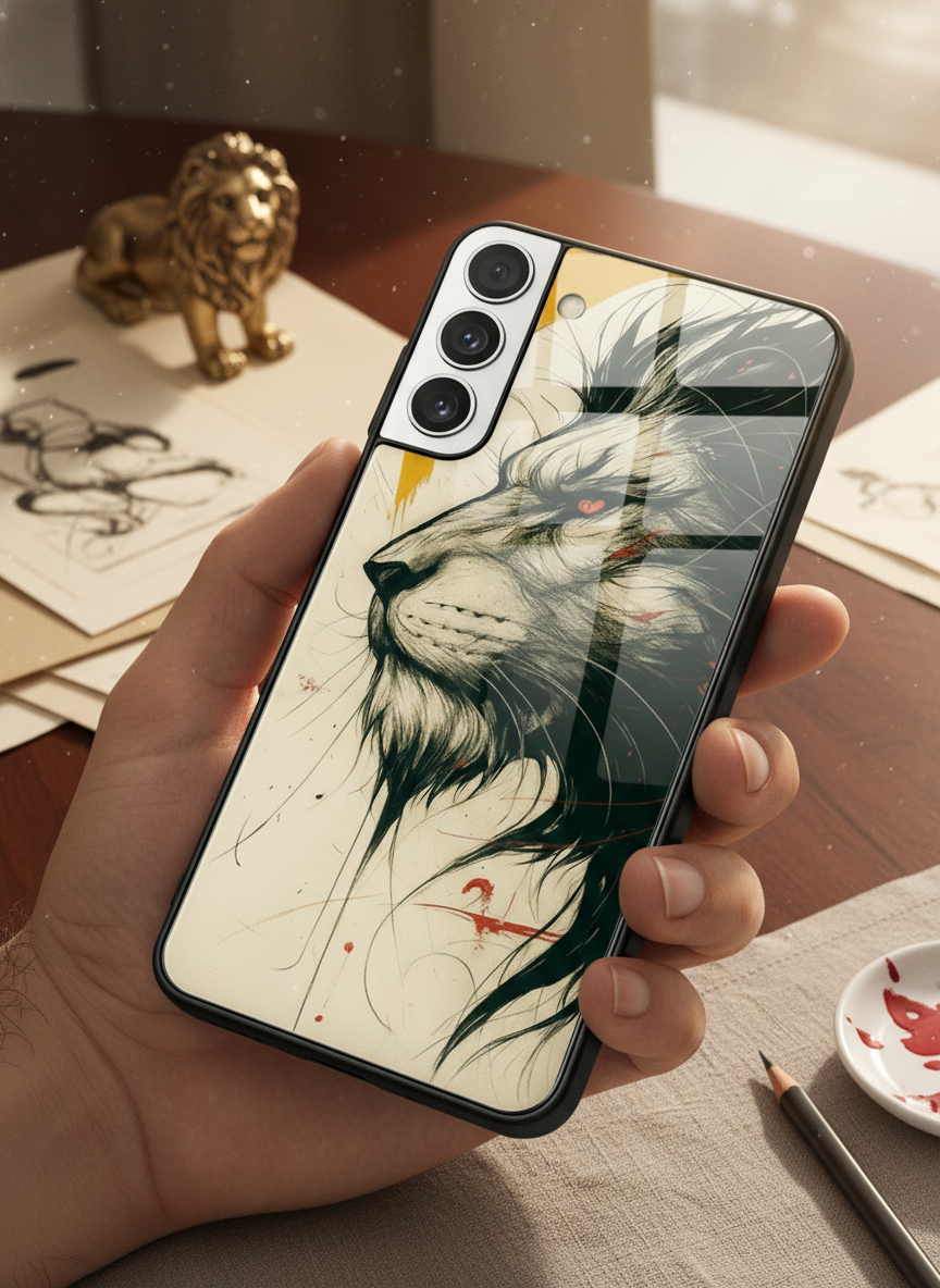 Roar Within Premium Glass Back Cover For Galaxy S Series The Case & Co India