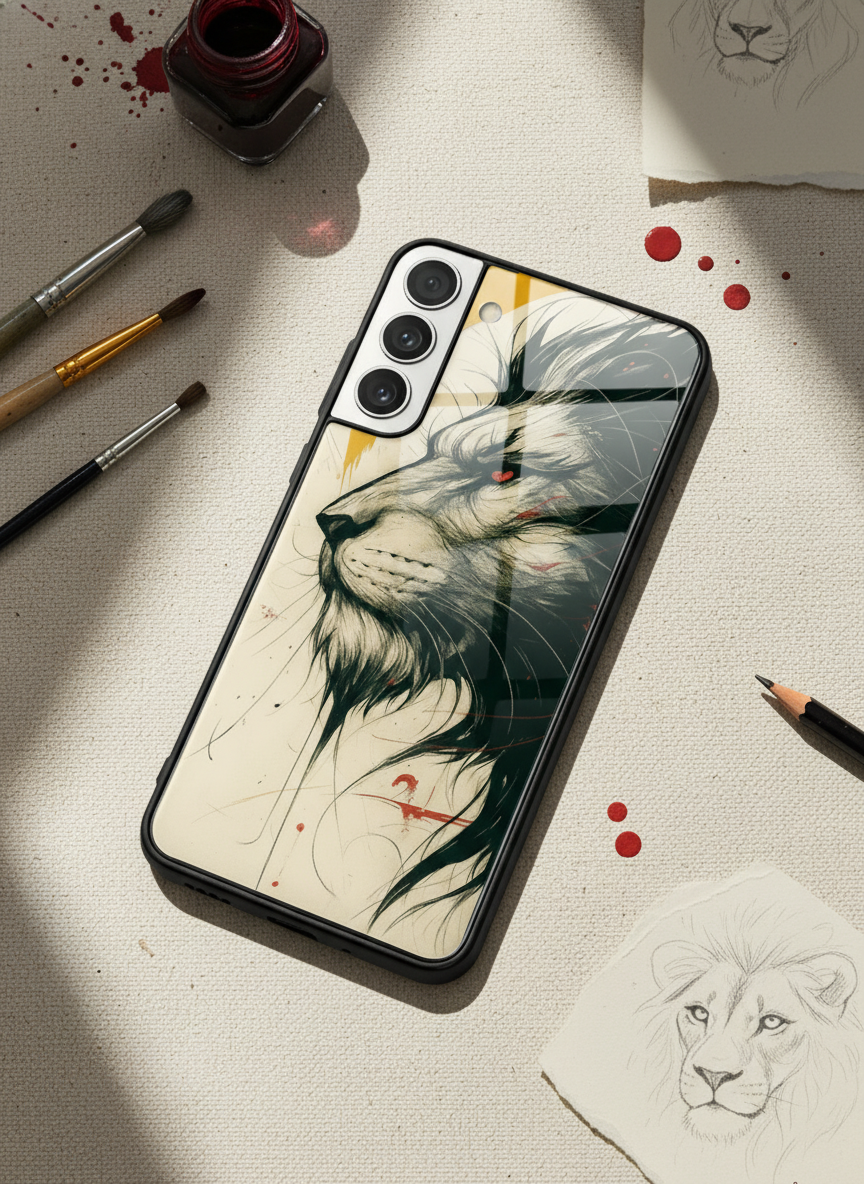 Roar Within Premium Glass Back Cover For Galaxy S Series The Case & Co India