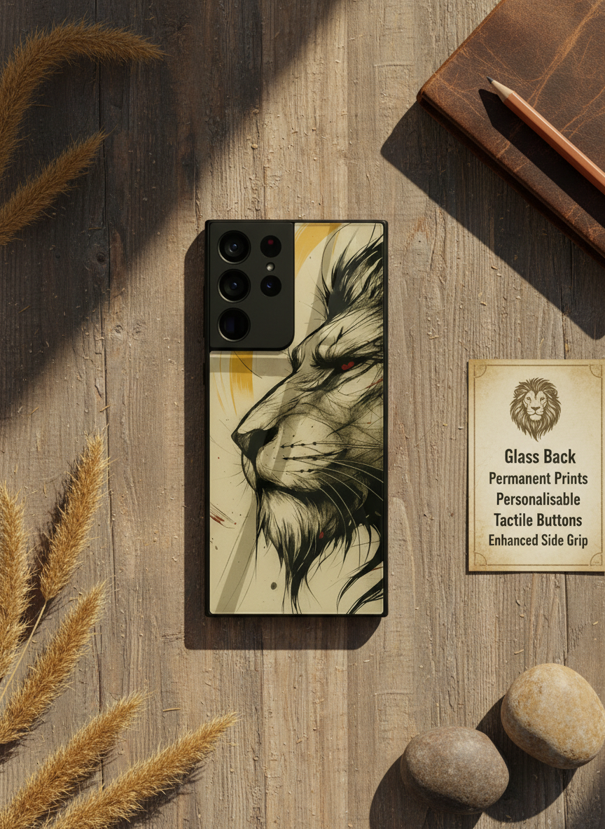Roar Within Premium Glass Back Cover For Galaxy S Series The Case & Co India