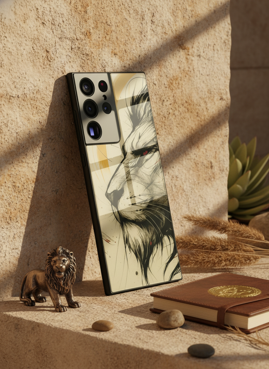 Roar Within Premium Glass Back Cover For Galaxy S Series The Case & Co India