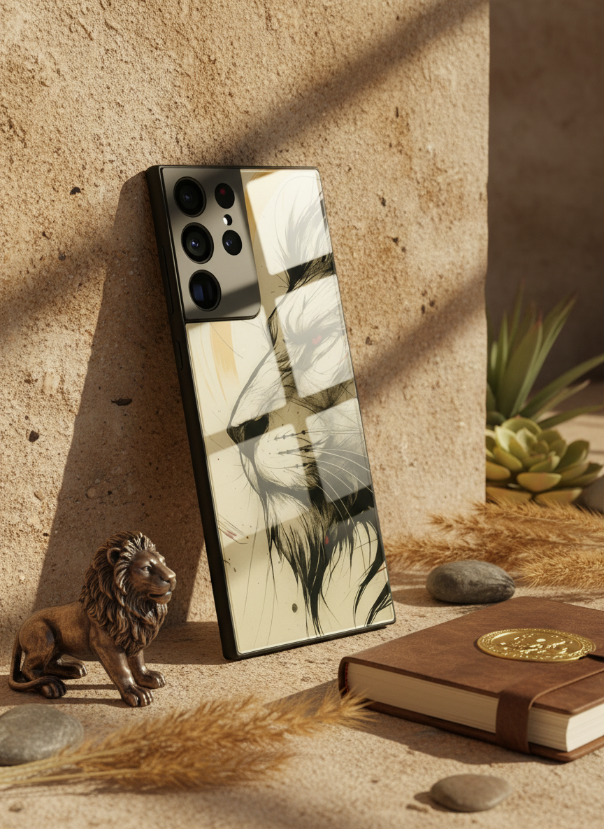 Roar Within Premium Glass Back Cover For Galaxy S Series The Case & Co India