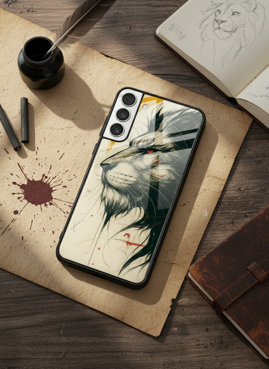 Roar Within Premium Glass Back Cover For Galaxy S Series The Case & Co India
