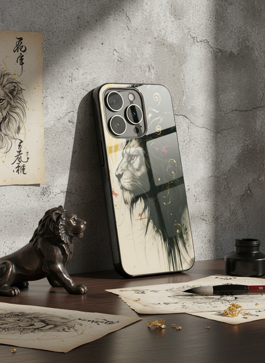 Roar Within Premium Glass Back Cover For iPhone 14-17 Models The Case & Co India